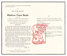 DP Cesar Buyle / Blancquaert 34j. ° Wetteren 1914 † 1948 Plaetinck Verschelden Van Nieuwenhuysse Van Reuteghem - Devotion Images