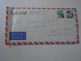 D203067  Japan  Cover   Kyoto Hotel Kawaramachi Oike  1973 - Cartas & Documentos