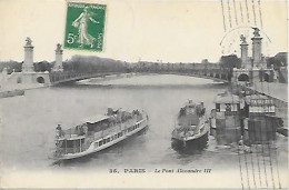 CPA Paris Le Pont Alexandre III - Paris (08)