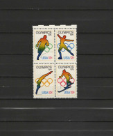 USA 1976 Olympic Games Montreal / Innsbruck Block Of 4 MNH - Sommer 1976: Montreal
