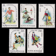 Espana 82 World Cup Soccer.ROMANIA.SET 5 USED - Other & Unclassified