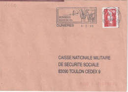FLAMME  PERMANENTE  N°  2874   43  DUNIERES - Mechanical Postmarks (Advertisement)