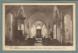 CPA (78) ORGERUS - Vue Rare De L'intérieur De L'Eglise Dans Les Années 30 - Autres & Non Classés
