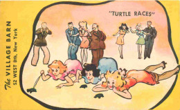 Etats Unis - The Village Barn In Greenwich Village - Turtle Race - Illustration - Femmes - CPA - Voir Scans Recto-Verso - Autres & Non Classés