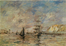 Art - Peinture - Eugène Boudin - Trois-mats Et Barques A L'entrée D'un Port Normand - Bateaux - CPM - Carte Neuve - Voir - Paintings