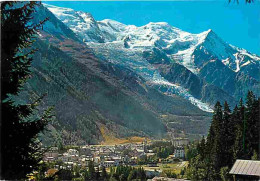 74 - Chamonix - Mont-Blanc - Vue Générale - La Chaine Du Mont-Blanc - Flamme Postale - CPM - Voir Scans Recto-Verso - Chamonix-Mont-Blanc