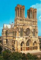 51 - Reims - Cathédrale Notre Dame - Façade Ouest Et Côte Nord - CPM - Carte Neuve - Voir Scans Recto-Verso - Reims