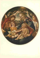 Art - Peinture Religieuse - Firenze - Galleria Uffizi - Botticelli - Magnificat - CPM - Voir Scans Recto-Verso - Tableaux, Vitraux Et Statues
