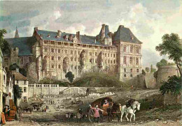 41 - Blois - L'aile François 1er Ou Façade Des Loges Du Château D'après Une Gravure Du 19e Siècle - Carte Neuve - CPM -  - Blois