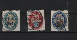 Deutsches Reich  Michel Kat.Nr. Gest 375/377 (2) - Used Stamps