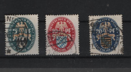 Deutsches Reich  Michel Kat.Nr. Gest 375/377 (3) - Used Stamps