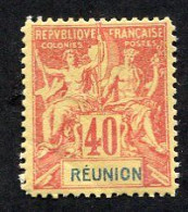 Colonie Française, Réunion N°41 Neuf ; Faux Fournier - Unused Stamps