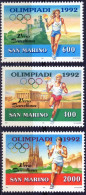 San Marino Serie Completa Año 1991 Yvert Nr. 1266/68  Nueva  J.O. Barcelona - Unused Stamps