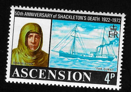 1972 Shackleton  Michel AC 161 Stamp Number AC 161 Yvert Et Tellier AC 162 Stanley Gibbons AC 160 Xx MNH - Ascension
