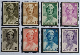Belgie 1935 Koningin Astrid Obp-411/418 MNH-Postfris - Nuevos