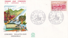 1er Jour,  44è Congrès Philatélique Grenoble - 1970-1979