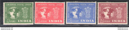 1949 India - 75 Anniversario UPU - Stanley Gibbson N. 325-28 - 4 Valori - MNH** - Andere & Zonder Classificatie