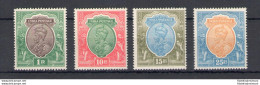 1926-33 India - Stanley Gibbson N. 214-217-218-219 - Effige Di Giorgio V - 4 Alti Valori - MH* - Andere & Zonder Classificatie