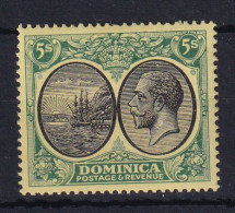 Dominica: 1923/33   KGV    SG90    5/-    [Wmk: Mult Crown CA]  MH - Dominica (...-1978)