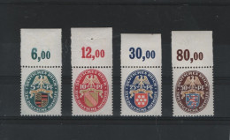 Deutsches Reich  Michel Kat.Nr.falz/* 398/401 - Unused Stamps
