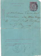 Carte-lettre N° 46 écrite De Leuze-Longchamps Vers Gilly - Letter-Cards