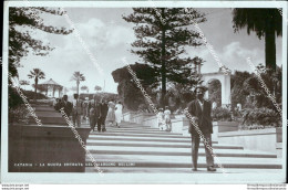 Bf238 Cartolina Catania Citta' La Nuova Entrata Del Giardino Bellini 1937 - Catania