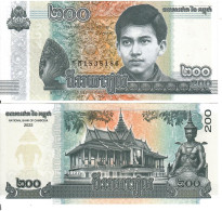 Cambodia   200 Riels  2022  UNC - Cambodge