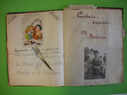 1946-57 Album Boxeur Catalan Jean Balmajo USAP Et Champion Indochine 1951-53 Légion Zauckers & Schilllke - Documents Historiques
