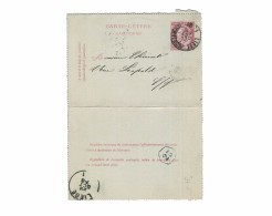Cate-lettre N° 46 écrite De Liège Vers Liège - Cartes-lettres