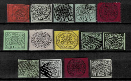 Vatican Papal State Year 1852/1868 Stamps Lot MH/ Used - Kerkelijke Staten