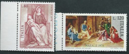 Italia 1978; Natale, Serie Completa; Pitture Del Giorgione: Bordo Sinistro. - 1971-80: Nieuw/plakker