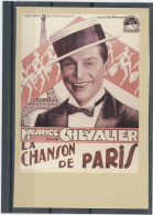CINEMA -  LA CHANSON DE PARIS - Afiches En Tarjetas