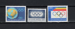Yugoslavia 1975/1977 Olympic Games 3 Stamps MNH - Estate 1976: Montreal