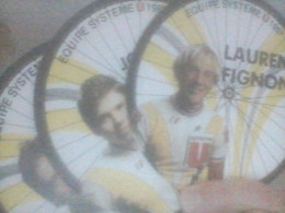 CYCLISME 1987  - WIELRENNEN- CICLISMO : 4 Cartes SYSTEME U AVEC LAURENT FIGNON - Cycling