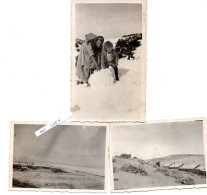 3 PHOTOS DE 1934 - ALGERIE - BAKHADDA SOUS LA NEIGE - Afrika