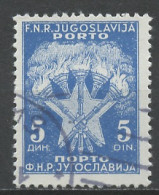 Yougoslavie - Jugoslawien - Yugoslavia Taxe 1953 Y&T N°T116 - Michel N°P102 (o) - 5d étoile - Strafport