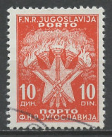 Yougoslavie - Jugoslawien - Yugoslavia Taxe 1953 Y&T N°T117 - Michel N°P103 (o) - 10d étoile - Strafport
