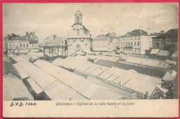 C.P. Charleroi   =  Eglise  De La Ville  Haute  Et  La Foire - Charleroi