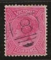 Victoria    .   SG    .   206    .   O      .     Cancelled - Used Stamps