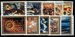 POLINESIA. ** Av. 65/69 Y Av. 77/81. Tema Pintura. Cat. 232 €. - Unused Stamps