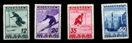 AUSTRIA. * 477/80. Tema Esquí. Cat. 100 €. - Unused Stamps