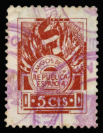 Argentina. Amigos De La República Española. 5 Cts. Color Castaño Claro. Afinet Nº 2042a. - Spanish Civil War Labels
