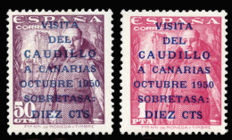 ** 1088/89. Canarias. Ligera Sombra Del Tiempo. Bonitos. Cat. 180 €. - Unused Stamps