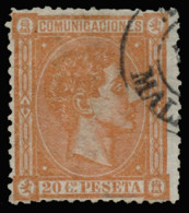 Ø 165. Alfonso XII. 20 Cts. Bastante Bonito. Cat. 150 €. - Used Stamps