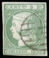Ø 15. 5 Reales. Buenos Márgenes. Marquilla SORO. Cat. 170 €. - Used Stamps