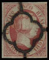 Ø 9. 5 Reales. Matasellos Fuerte. Cat. 350 €. - Used Stamps