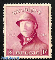 Belgium 1919 5Fr, Stamp Out Of Set, Mint NH - Ungebraucht