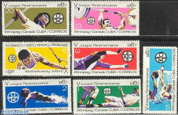 Cuba 1967 Panamerican Games 7v, Mint NH, Sport - Athletics - Baseball - Basketball - Gymnastics - Sport (other And Mix.. - Unused Stamps