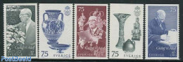 Sweden 1972 King Gustav 90th Anniversary 5v, Mint NH, History - Kings & Queens (Royalty) - Neufs