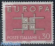 Italy 1963 Europa, 30L, Shifted Brown Print, Mint NH - Otros & Sin Clasificación